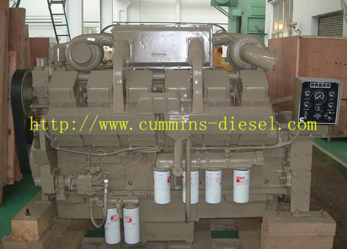 Deslocamento genuíno dos cilindros 38L do motor diesel KTA38-C1050 V-12 de maquinaria industrial dos Cummings