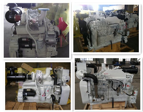 multi motores diesel de propulsão marinha do cilindro 315HP, motor diesel do veleiro